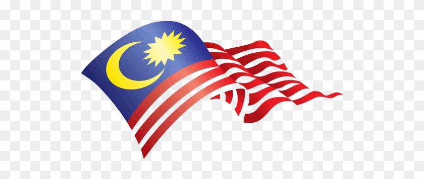 Hari Merdeka Clip Art - Bendera Malaysia Berkibar Png