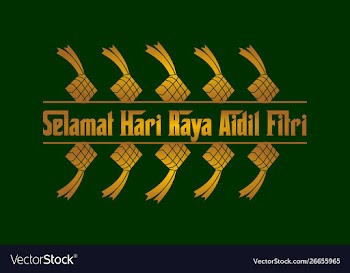 Hari raya haji background template vector image