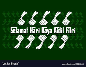Hari raya haji background template vector image