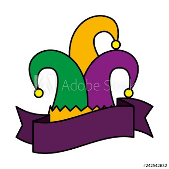 harlequin hat traditional icon