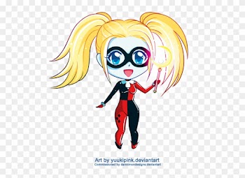 Harley Quinn Chibi By Yuukipink On Deviantart - Chibi Girl Harly Qween Drawing