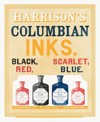 Harrison's Columbian inks, black, scarlet, | Free Photo Illustration - rawpixel