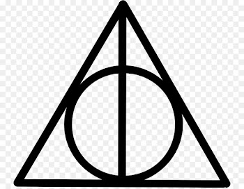 Harry Potter and the Deathly Hallows Gellert Grindelwald Albus Dumbledore Symbol - circular bubble 