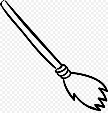 Harry Potter Broom Dustpan Clip art Tool - broomstick outline 