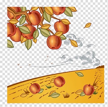 Harvest Cartoon , red apple harvest transparent background PNG clipart