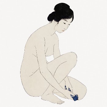 Hashiguchi's naked woman collage element, | Free PSD Illustration - rawpixel