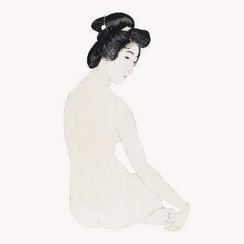 Hashiguchi's Woman After a Bath | Free PSD Illustration - rawpixel