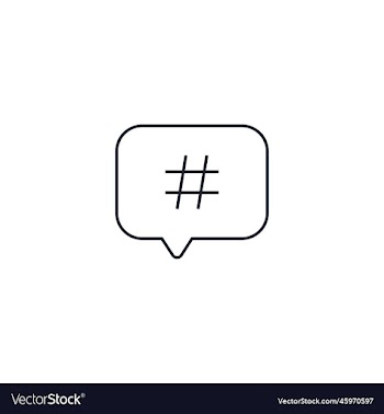 hashtag creative icon from social media marketing