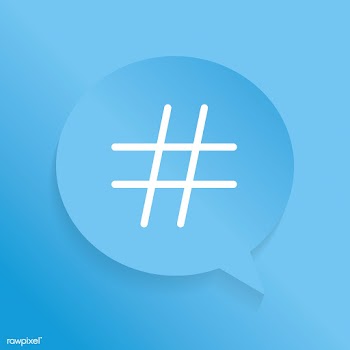 Hashtag speech bubble | Free stock vector - 586249