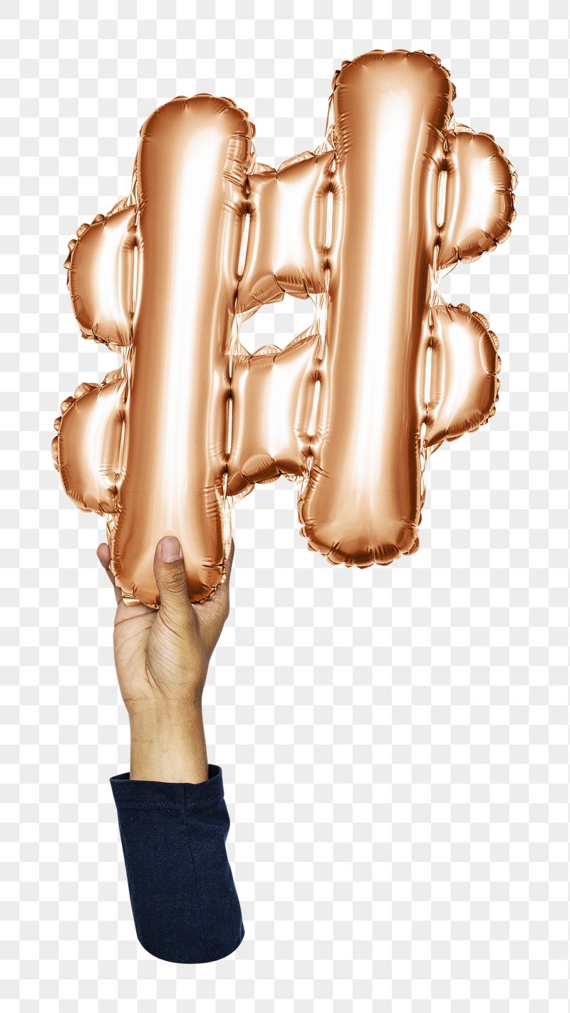 # hashtag symbol png balloon | Free PNG - rawpixel