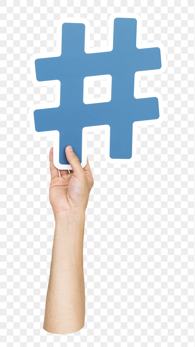 Hashtag symbol png hand holding | Free PNG - rawpixel