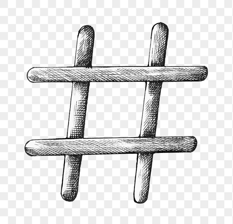 Hashtag symbol png sticker illustration, | Free PNG - rawpixel