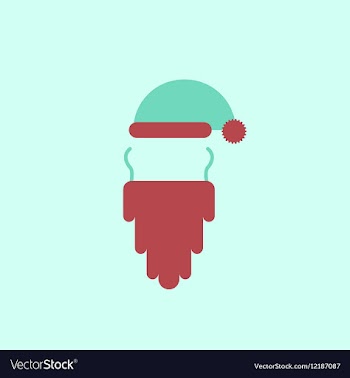 Hat and beard of Accessories vector image