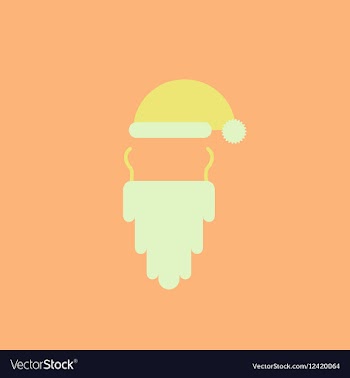 Hat and beard of Accessories vector image