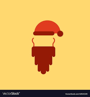 Hat and beard of Accessories vector image