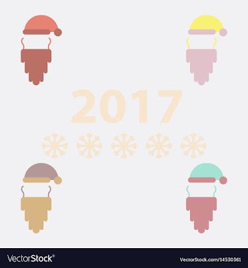 Hat and beard of accessories vector image