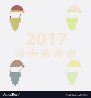 Hat and beard of accessories vector image