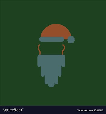 Hat and beard of accessories vector image