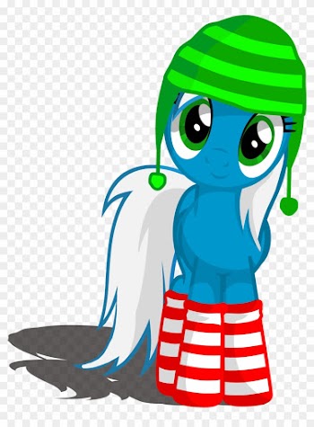 Hat And Socks Cloud Pony By Halcoon-145 - Mlp Pony With Socks Base