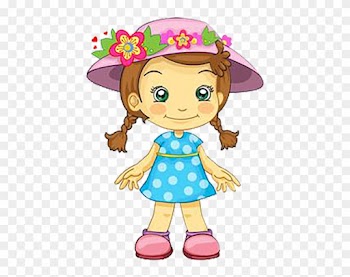 Hat Child Clip Art - Girl Wearing A Hat Clipart