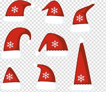 Hat Christmas Euclidean , Christmas hats transparent background PNG clipart