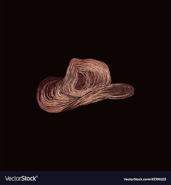 hat cowboy artwork style design