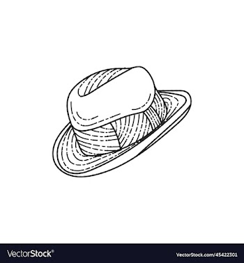 hat drawing artwork style creative design