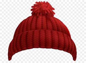 Hat Knit cap Winter Beanie Clip art - Red wool hat 