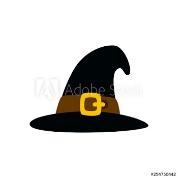 hat of witch halloween design