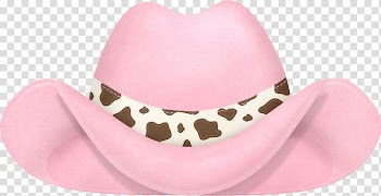 Hat Pink Cowboy , Vintage Christmas transparent background PNG clipart