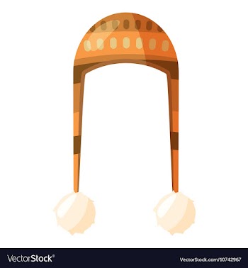 Hat with pompom icon cartoon style vector image