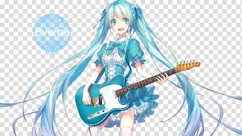 Hatsune Miku Anime Rendering, hatsune miku transparent background PNG clipart