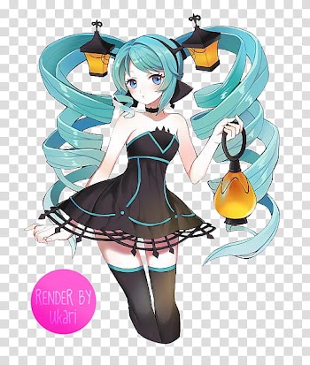 Hatsune Miku halloween render, Halloween Hatsune Miku transparent background PNG clipart