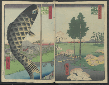 Hatsune Riding Ground (1856-1858) by Utagawa | Free Photo - rawpixel