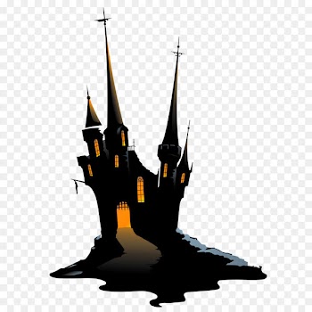 Haunted Castle Bran Castle Ghost Clip art - Large Haunted Castle PNG Clipart 