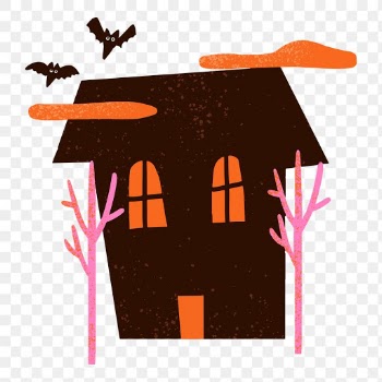 Haunted house PNG sticker, cute halloween… | Free stock illustration | High Resolution graphic