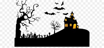 Haunted Night tomb bat withered Vector 