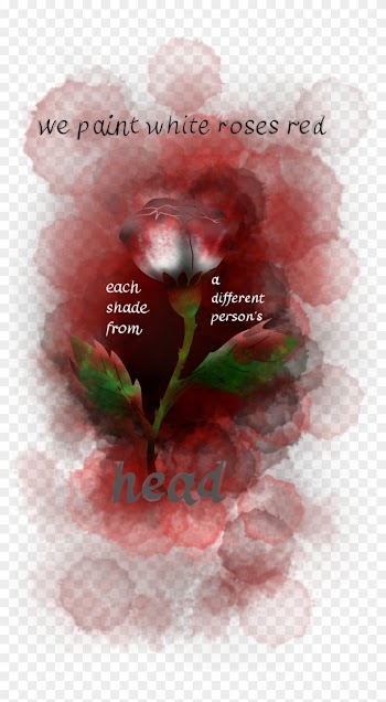 Hauntingserenity We Paint White Roses Red - Garden Roses