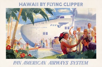 Hawaii by flying clipper--Pan American | Free Photo Illustration - rawpixel