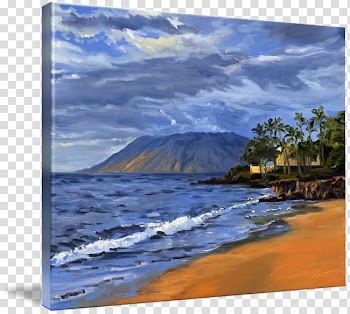 Hawaii Oil painting Wind wave Watercolor painting, watercolor ocean transparent background PNG clipart