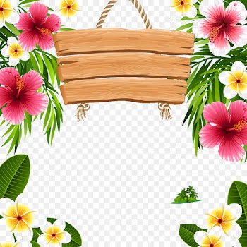 Hawaii Picture Frames Clip art - Simple wooden tag 