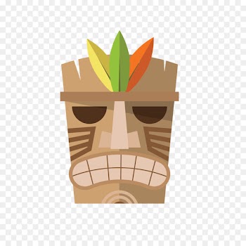 Hawaiian Clip art - Hawaiian chiefs face makeup 