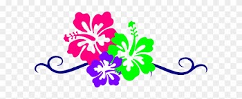 Hawaiian Flower Clip Art Borders - Hawaiian Flower Clip Art