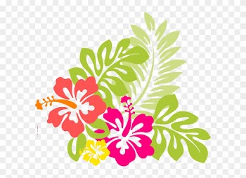 Hawaiian Flower Clipart Free - Hawaiian Flower Throw Blanket