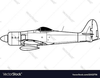 Hawker sea fury vector image