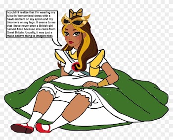 Hawkgirl As Little Alice By Darthranner83 - Hawkgirl Dc Superhero Girl