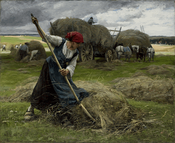 Haying Scene (1884) painting in high | Free Photo - rawpixel