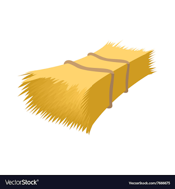Haystack cartoon icon Royalty Free Vector Image