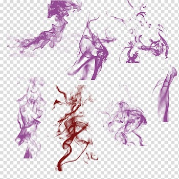 Haze Ink, Purple hot air smoke material transparent background PNG clipart
