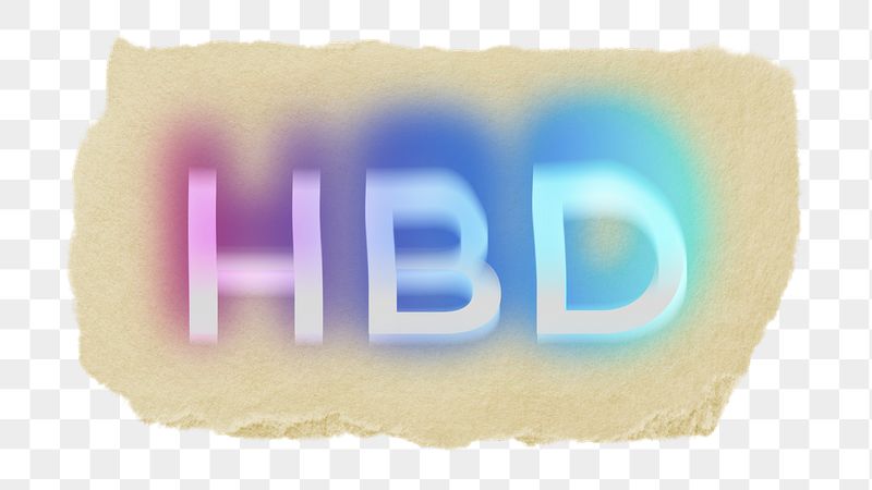 HBD png ripped paper word | Free PNG - rawpixel